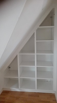 Special designede garderober i rum med stråvægge